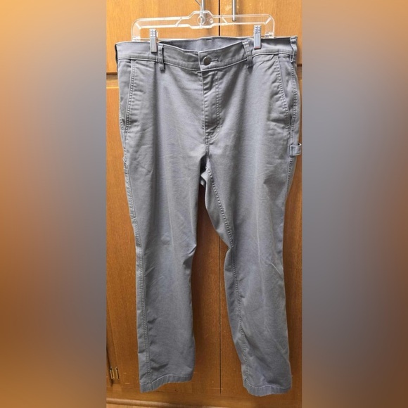 Duluth trading Co. Men’s 38x32 relaxed‎ fit.
Gray work pants carpenter utility - Picture 1 of 3